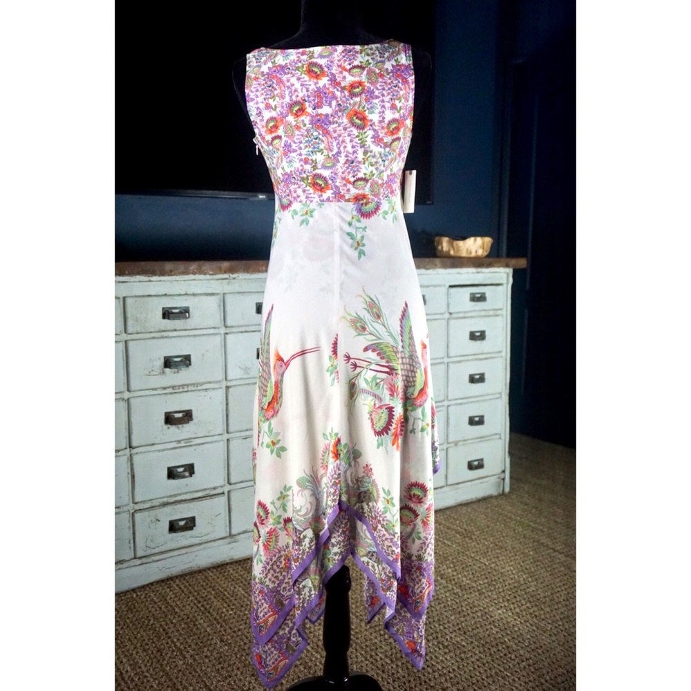 Anthropologie Analise Floral Bird Midi Dress New - Picture 5 of 9